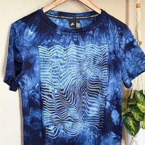 Adidas X‎ Parley Ocean Graphic Print T-Shirt Size Small Eco-Friendly Design